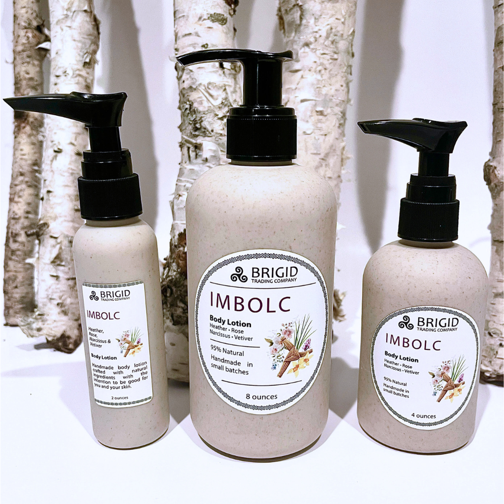 Imbolc Natural Body Lotion - Heather, Rose, Narcissus, and Vetiver | Body Lotion | Wiccan Center