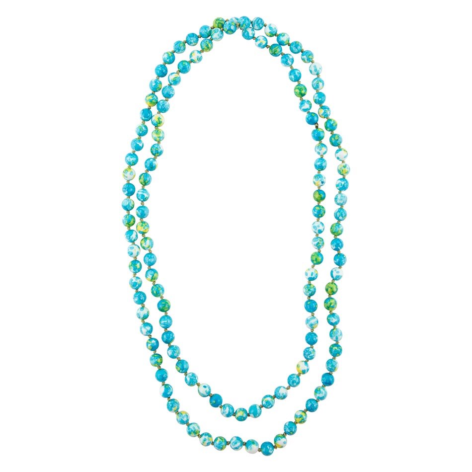 Immeasurable Ocean jade Blue Knotted Necklace | Necklaces | Wiccan Center