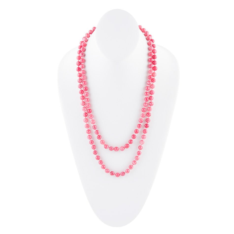 Immeasurable Pink Jade Wrap Necklace | Necklaces | Wiccan Center