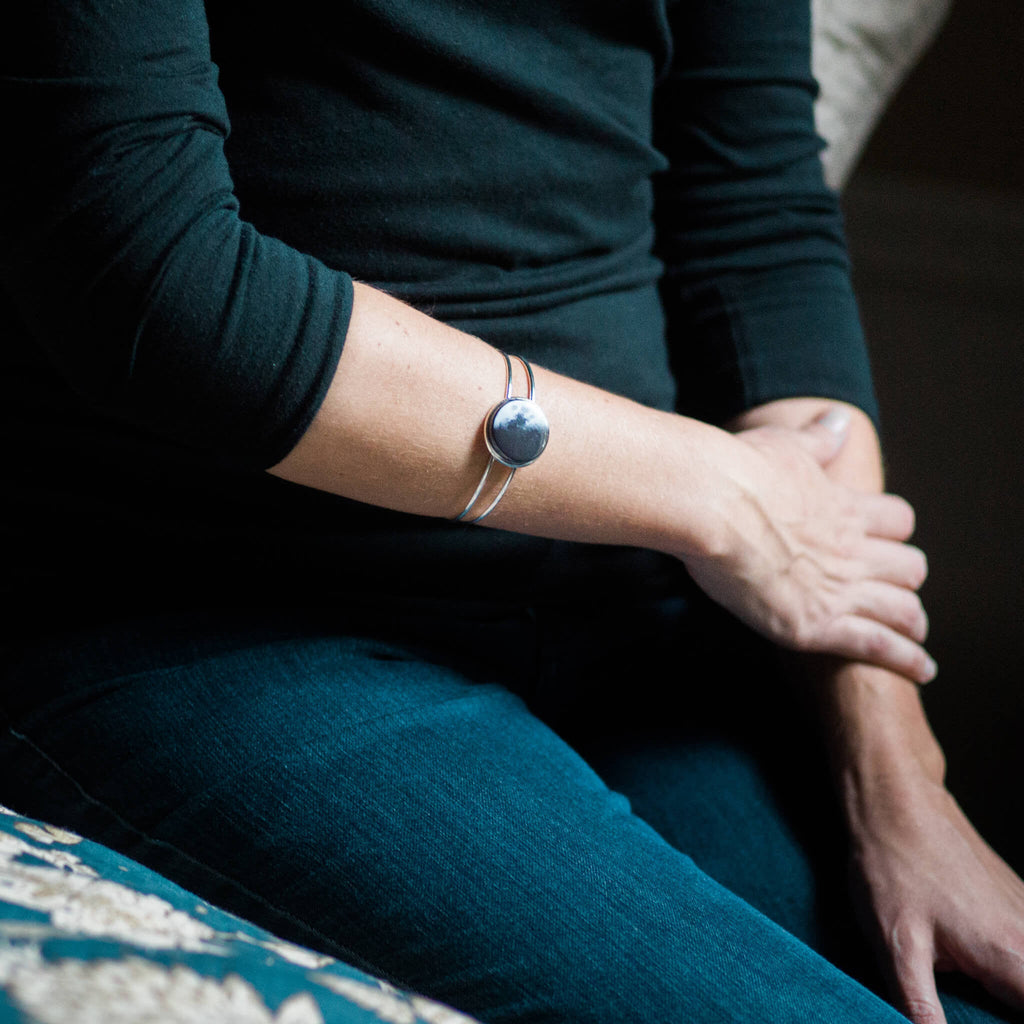 Interchangeable Moon Phase Cuff Bracelet | Bracelet | Wiccan Center