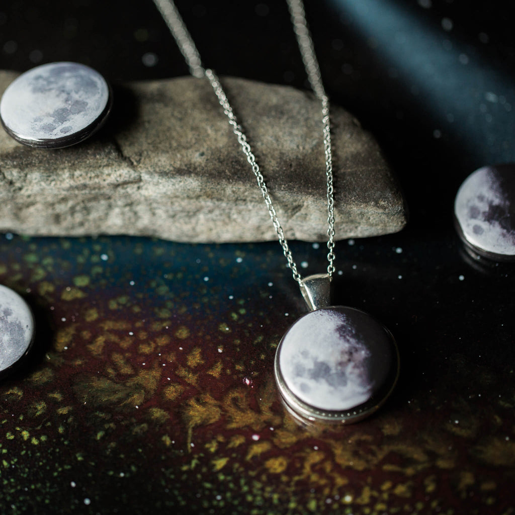 Interchangeable Moon Phase Necklace | Necklace | Wiccan Center