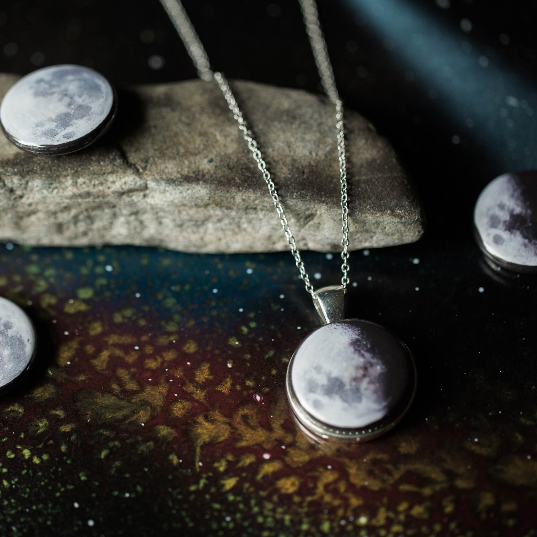 Interchangeable Moon Phase Necklace | Necklace | Wiccan Center