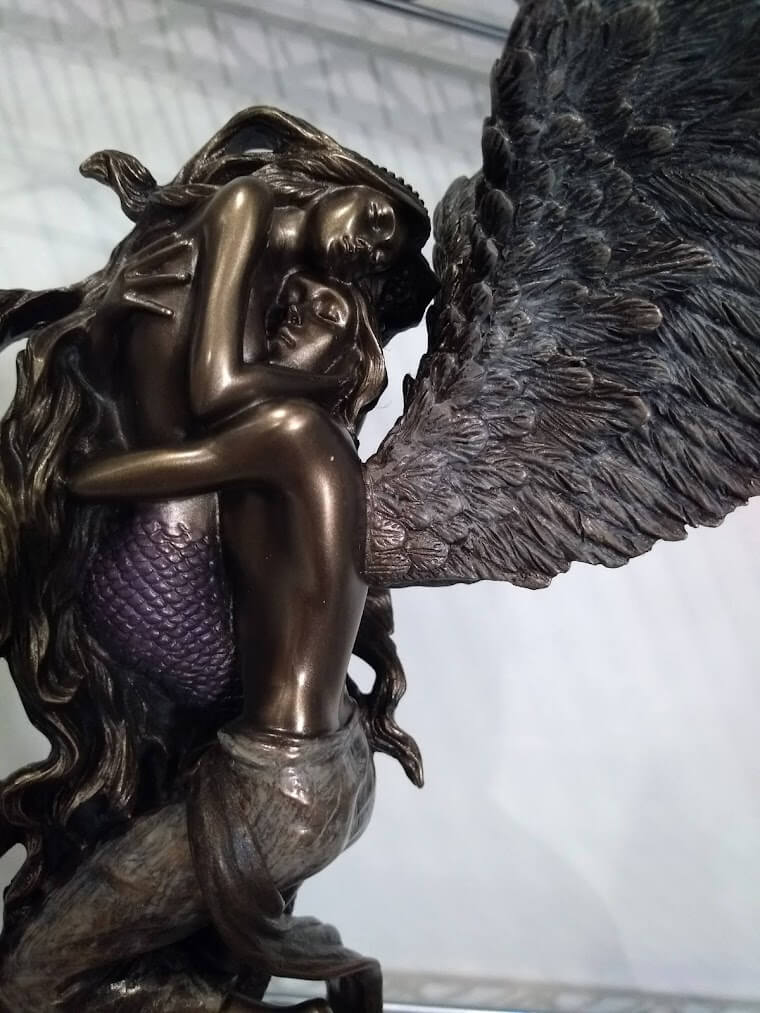 Impossible Love (Bronze) Angel & Mermaid Figurine