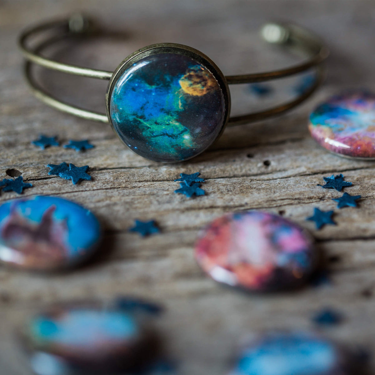 Interchangeable Nebula Cuff Bracelet | Bracelet | Wiccan Center