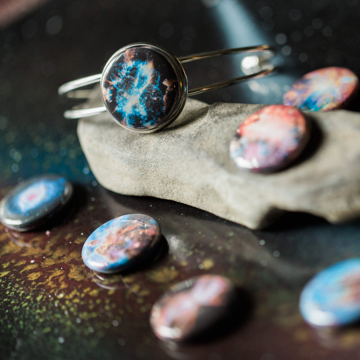 Interchangeable Nebula Cuff Bracelet | Bracelet | Wiccan Center