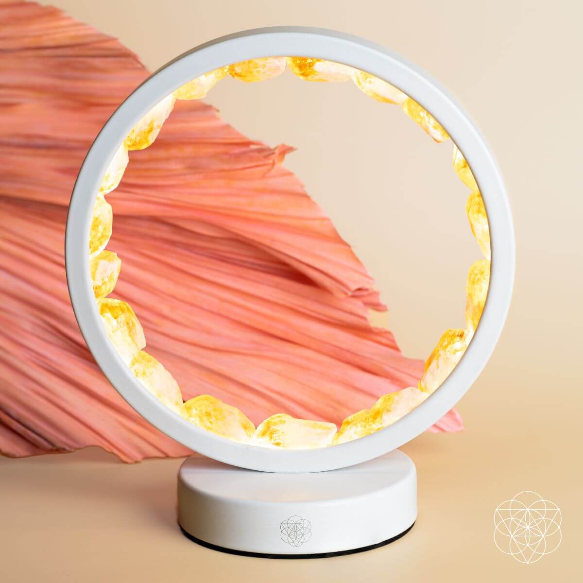 Infinite Abundance: Citrine Lamp of Manifestation | Night Light | Wiccan Center