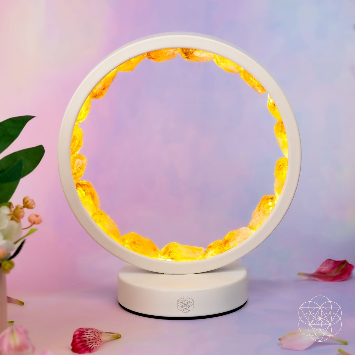 Infinite Abundance: Citrine Lamp of Manifestation | Night Light | Wiccan Center