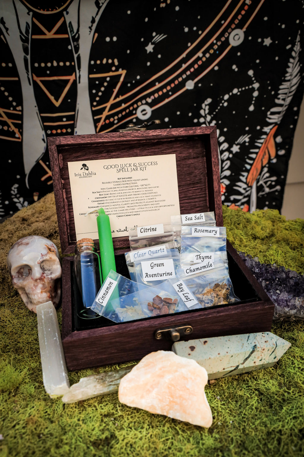 DIY Spell Jar Kit – Custom Witchcraft Kit for Intentions & Rituals | Iris Dahlia Apothecary