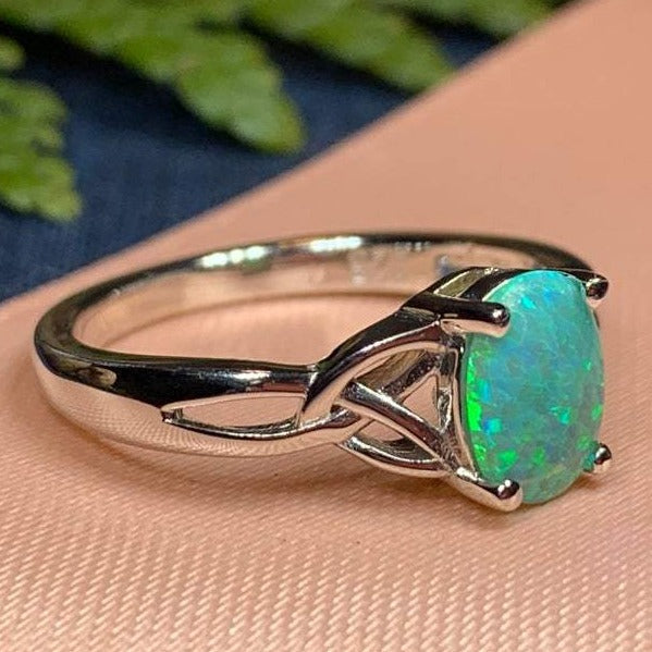 Irish Rain Celtic Ring in Sterling Silver