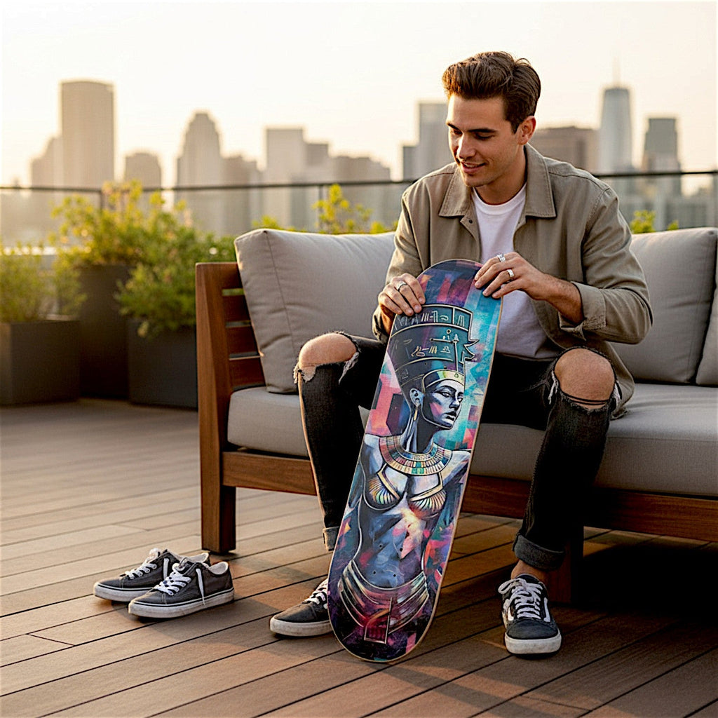 Isis Skateboard – Egyptian Goddess Art Maple Deck | Skateboard | Wiccan Center