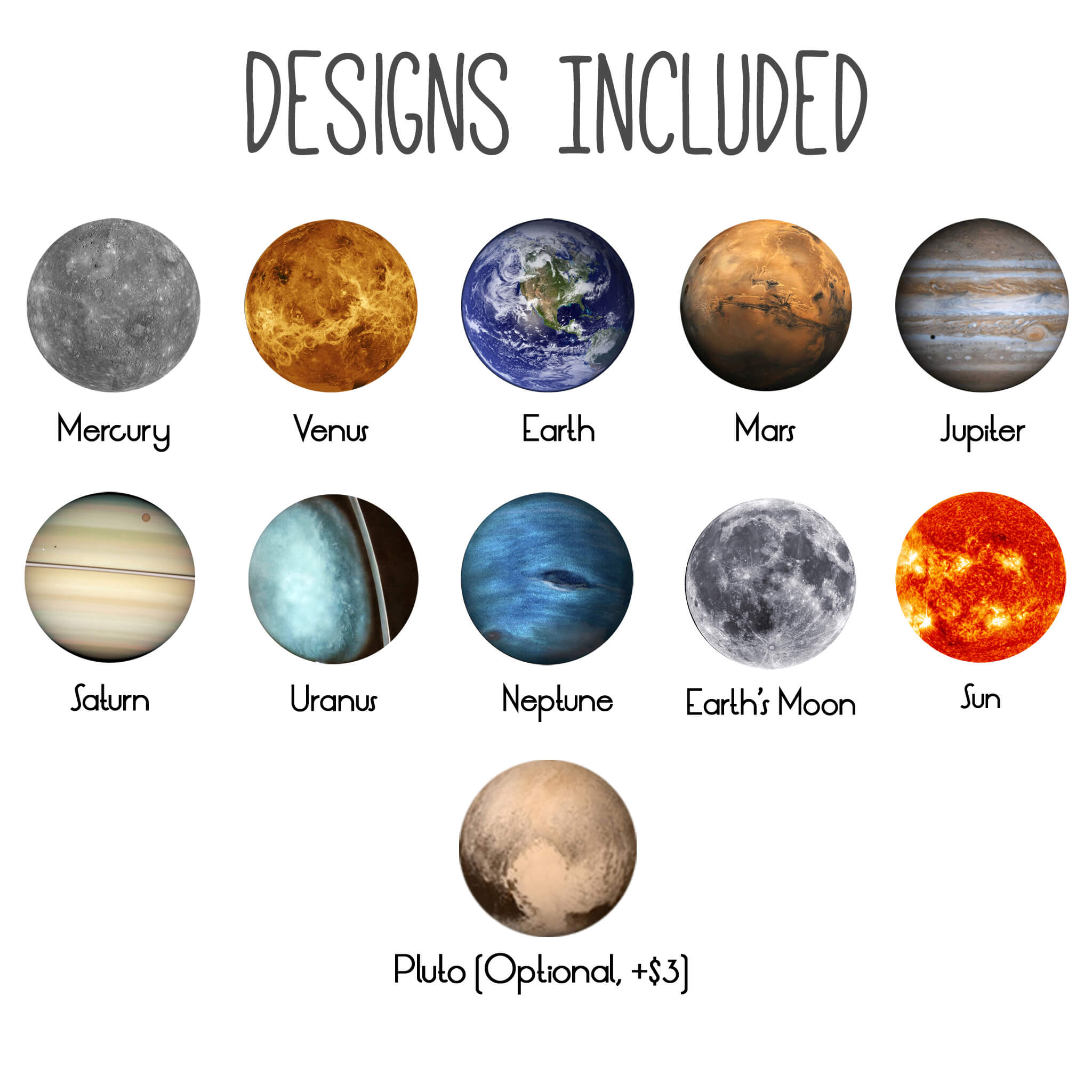 Interchangeable Solar System Lapel Pin | Boutonniere / Pin | Wiccan Center
