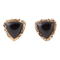 Jacquard Black Onyx Golden Earrings | Earrings | Wiccan Center