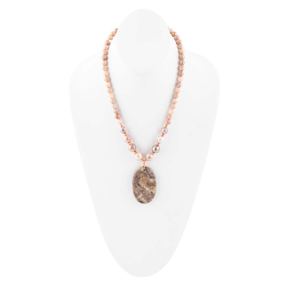 Jasper Slab in Pink Necklace | Necklaces | Wiccan Center