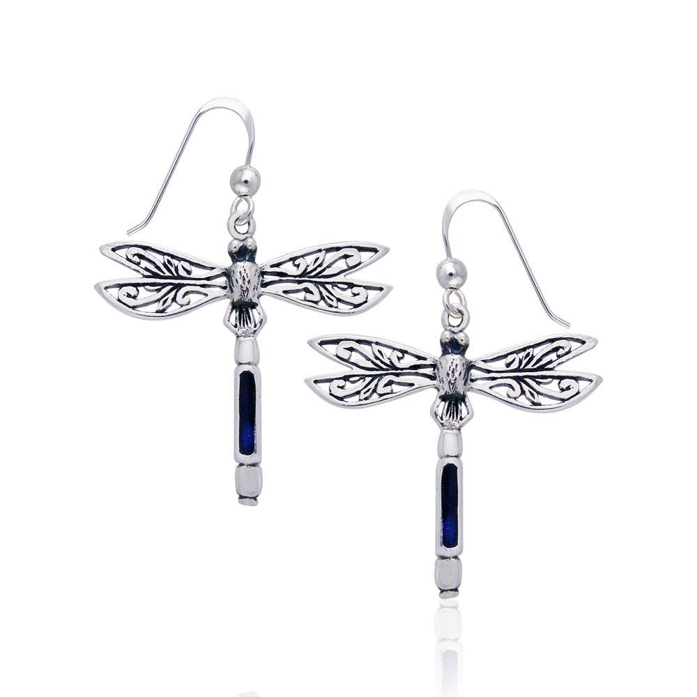 Dragonfly Silver Earrings JE183
