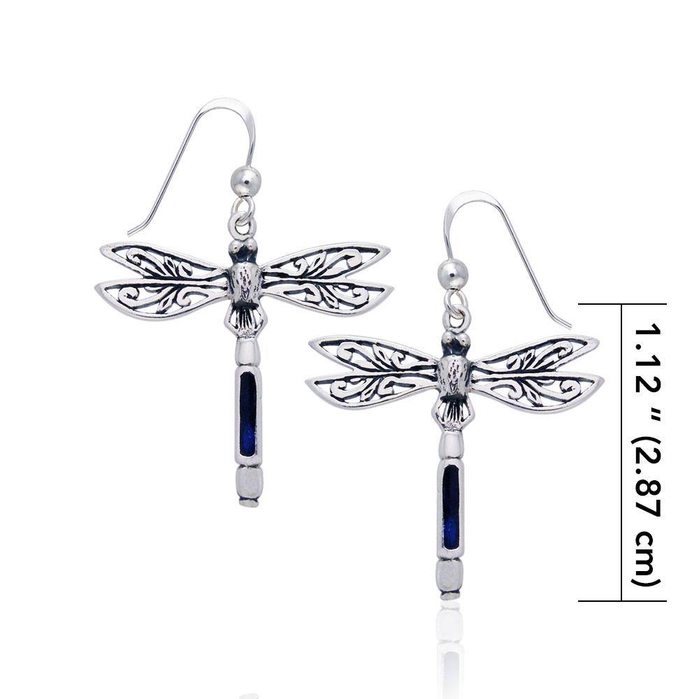 Dragonfly Silver Earrings JE183
