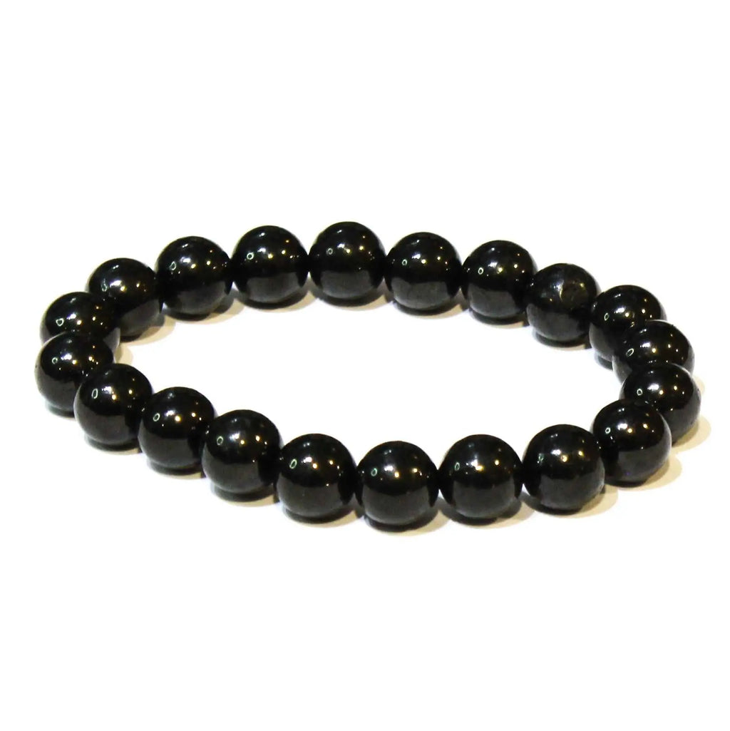 Jet Round Bead Bracelet - Healing Relief | Bracelets | Wiccan Center