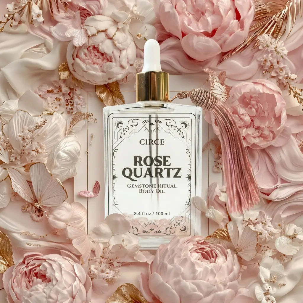 Rose Quartz Body Oil – Crystal Self-Love & Glow | 3.4 oz | | Wiccan Center