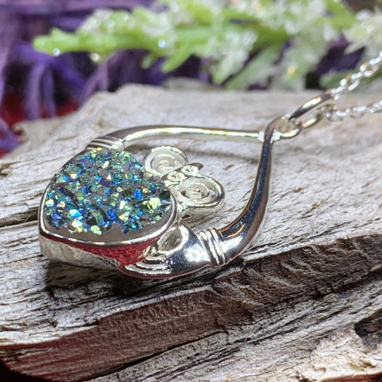 Juliet Irish Claddagh Necklace - Handmade in Ireland | Pendant | Wiccan Center