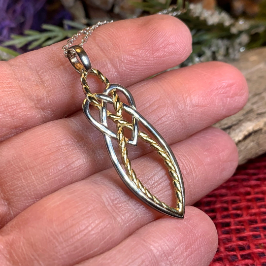 Seadream Celtic Knot Necklace - Handmade in Ireland | Pendant | Wiccan Center