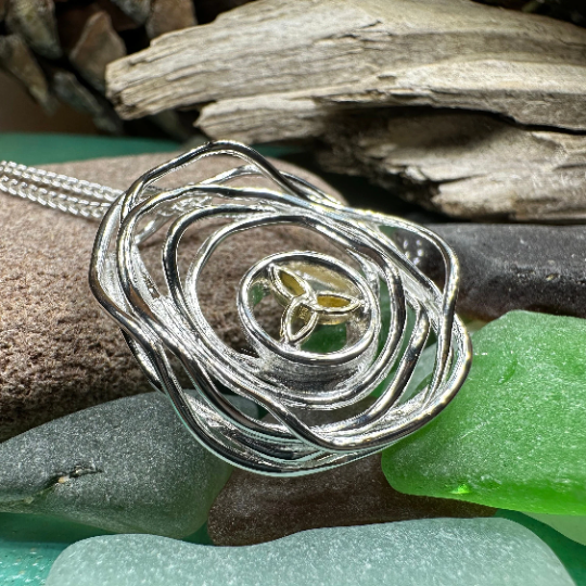 Cradle of Life Trinity Knot Necklace
