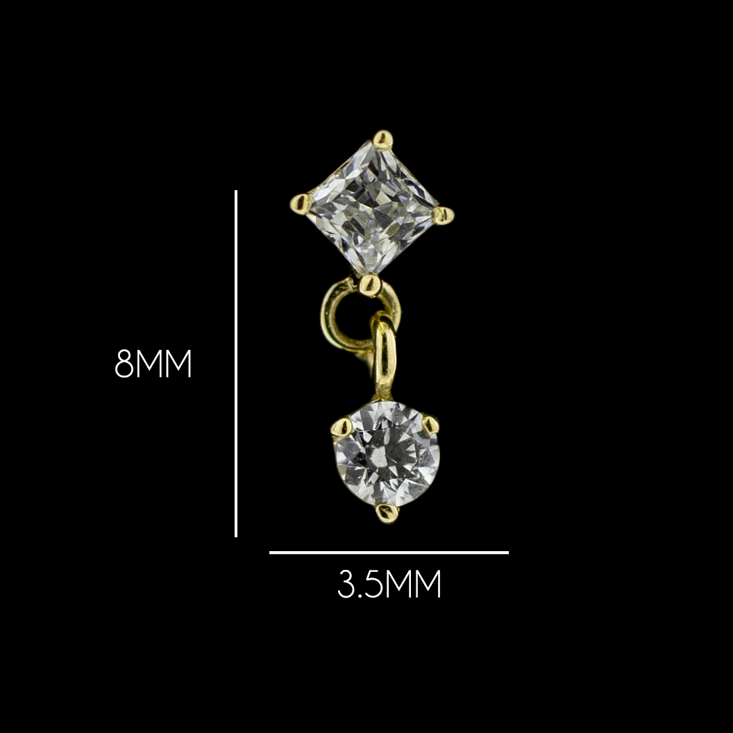 Auriflow - 14KT Gold Threadless End | Threadless End | Wiccan Center