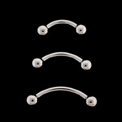 14G Internally Threaded Perfect Curve Barbell | Body Jewelry | Wiccan Center