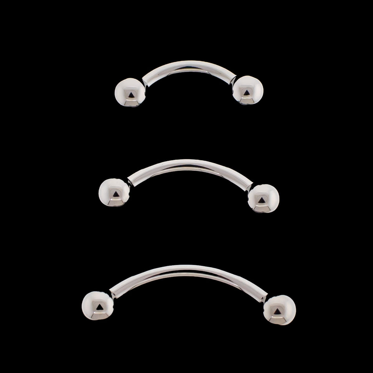 14G Internally Threaded Perfect Curve Barbell | Body Jewelry | Wiccan Center