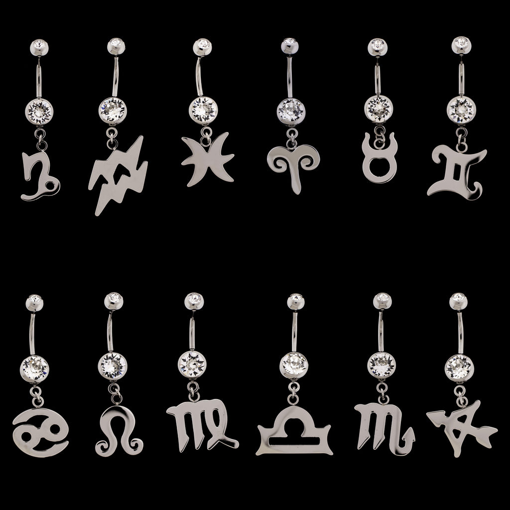 Celestina - Navel Ring Zodiac Collection | Body Jewelry | Wiccan Center