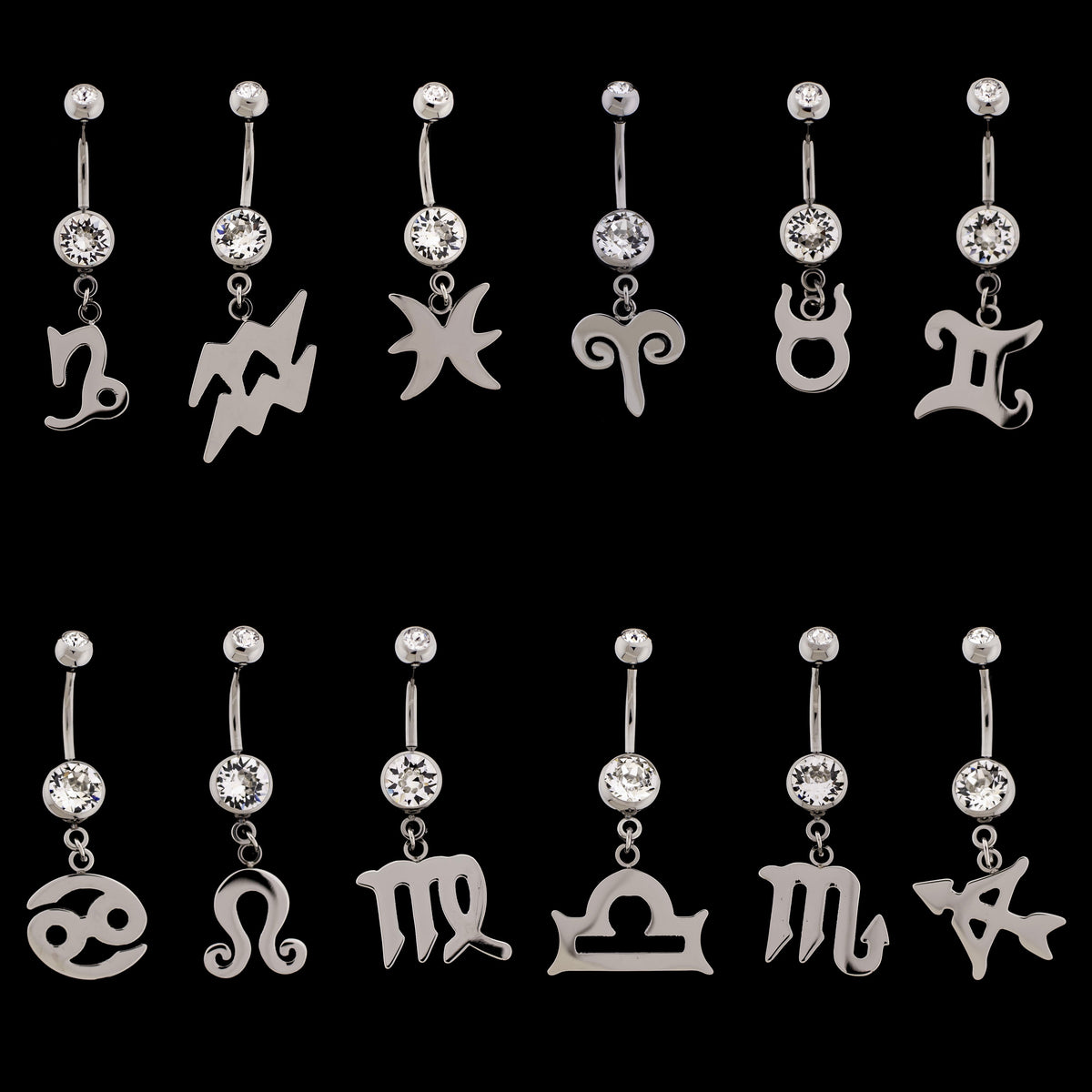 Celestina - Navel Ring Zodiac Collection | Body Jewelry | Wiccan Center