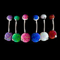 14G Prong Set Opal Navel Ring | Body Jewelry | Wiccan Center