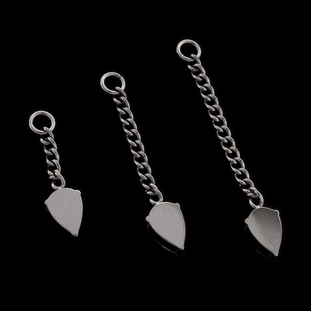 Curb Chain With Jump Ring & 6.4mm Teardrop Dangle | Body Jewelry | Wiccan Center