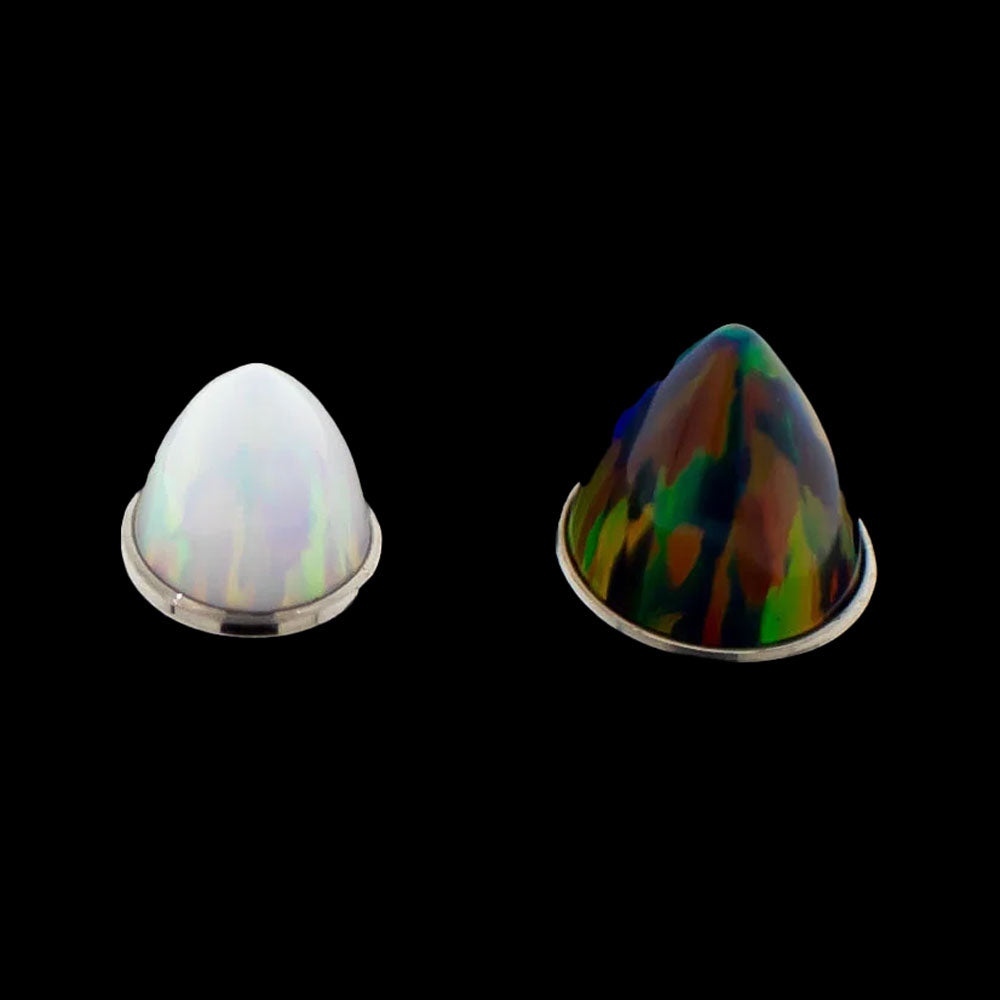 Huxley 14G Threaded Synthetic Opal Cones | Internally Threaded End | Wiccan Center
