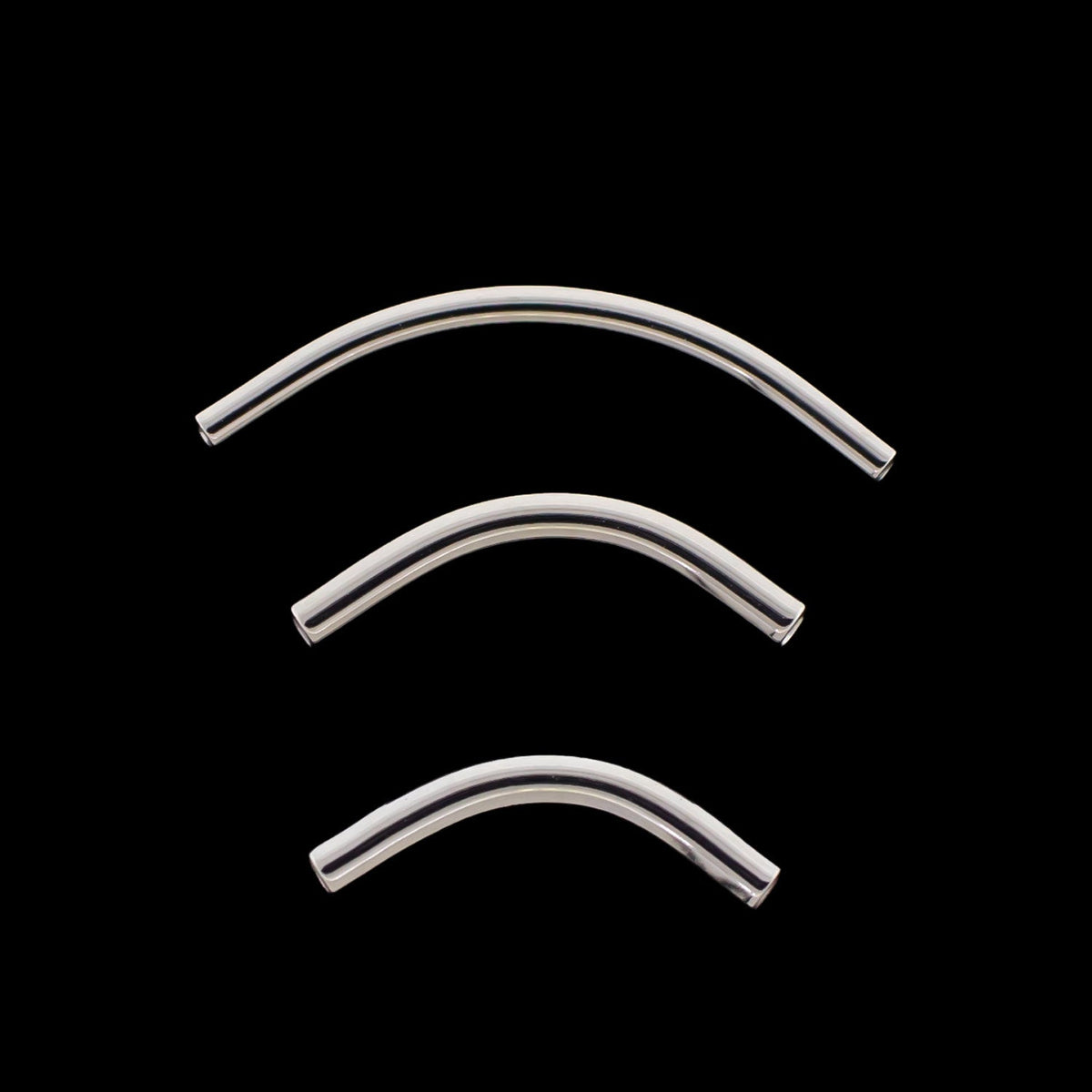 Titanium 14G Internally Threaded Curved Barbell Post | Body Jewelry | Wiccan Center