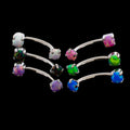 16G Prong Set Opal Curve | Body Jewelry | Wiccan Center