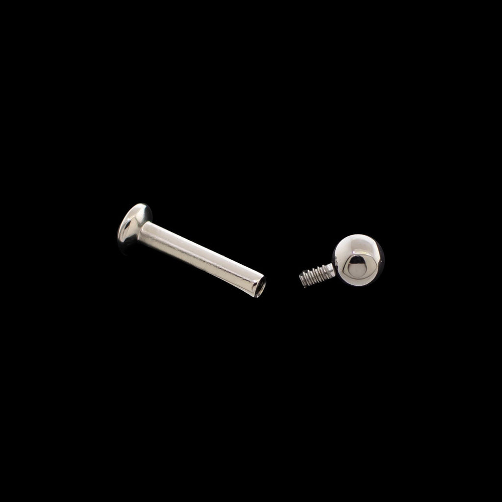 16G/18G Titanium Helix Labret w/ Ball (Internal) | Body Jewelry | Wiccan Center