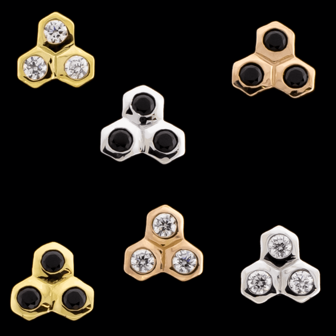 Apis - 18KT Gold Threadless End | Body Jewelry | Wiccan Center