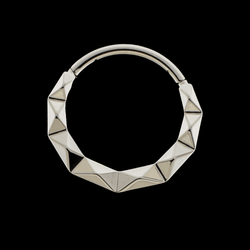 Linden - Titanium Hinged Ring | Hinged Segment Ring | Wiccan Center