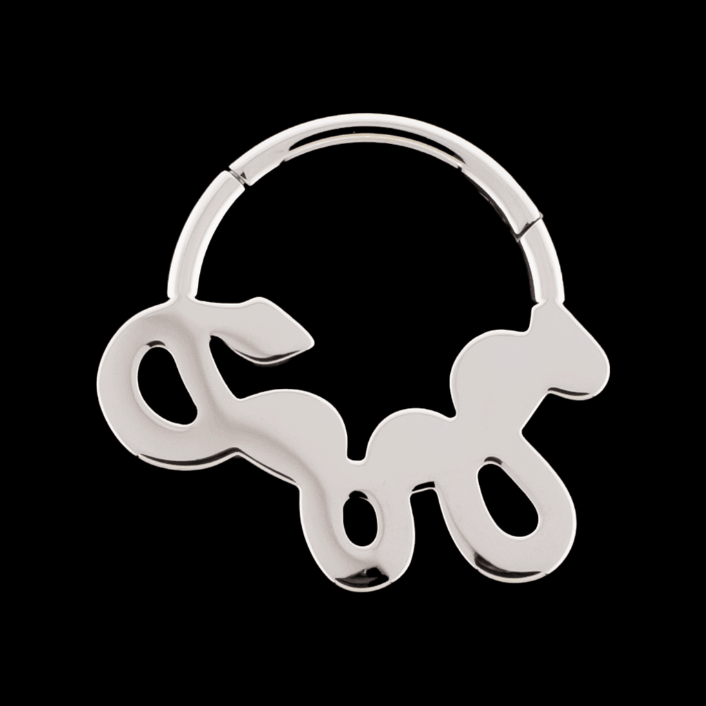 Diablo- Titanium Hinged Ring | Hinged Segment Ring | Wiccan Center