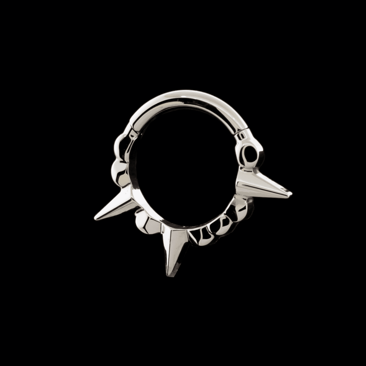 Knox- Titanium Hinged Ring | Hinged Segment Ring | Wiccan Center