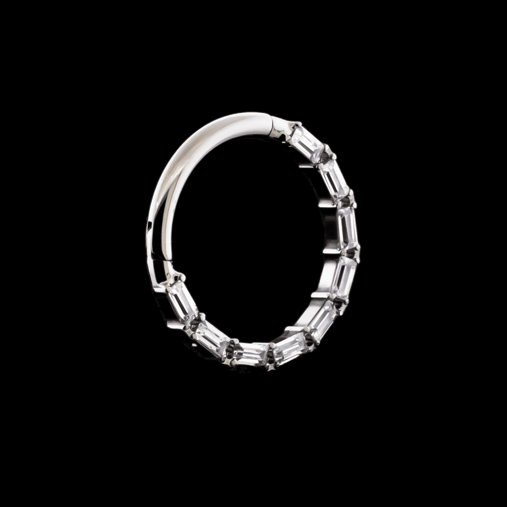 Victoria- Titanium Hinged Ring | Hinged Segment Ring | Wiccan Center