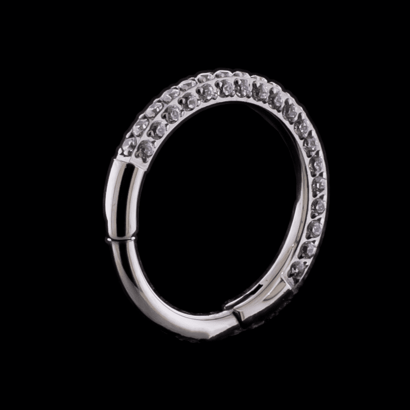 Singapore - Titanium Hinged Ring | Hinged Segment Ring | Wiccan Center