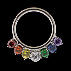 Amelia - Titanium Hinged Ring | | Wiccan Center