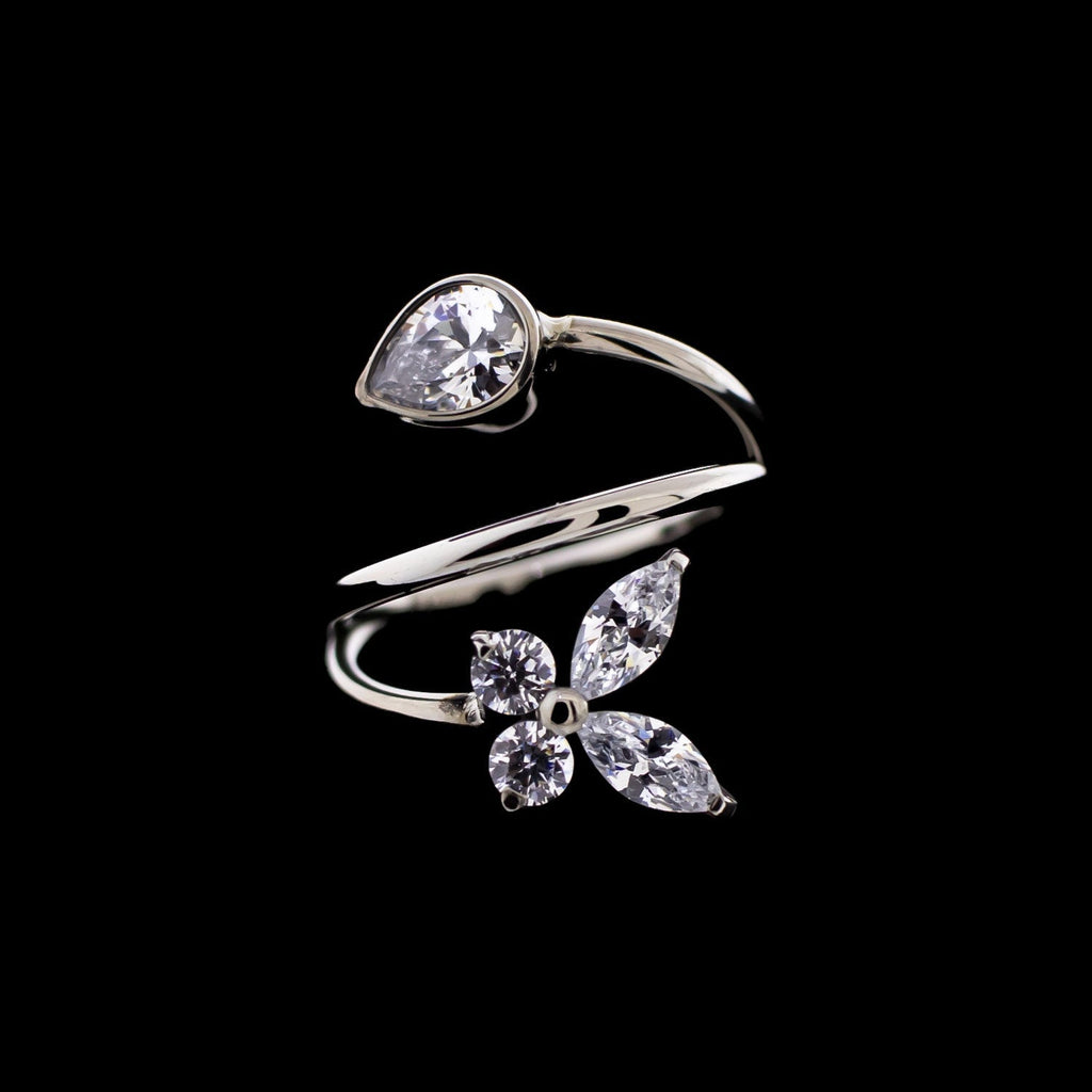 Petunia - Hinged Segment Ring | Body Jewelry | Wiccan Center