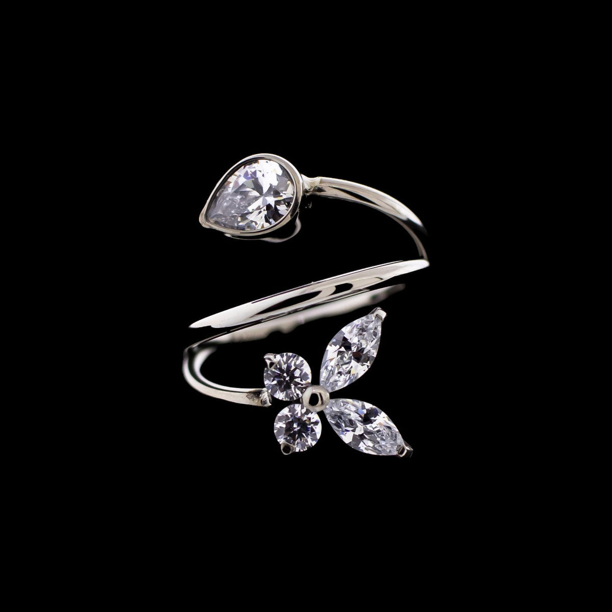 Petunia - Hinged Segment Ring | Body Jewelry | Wiccan Center