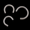 10G Titanium Horseshoe Post - Internally Threaded | Body Jewelry | Wiccan Center