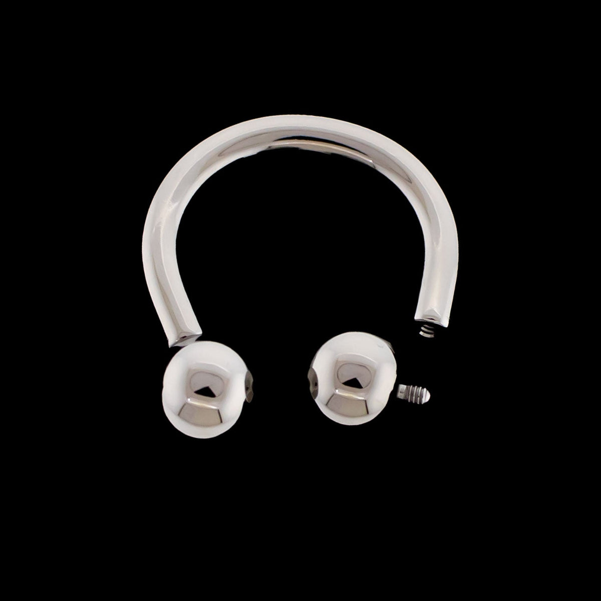 10G Titanium Horseshoe - Internally Threaded | Body Jewelry | Wiccan Center
