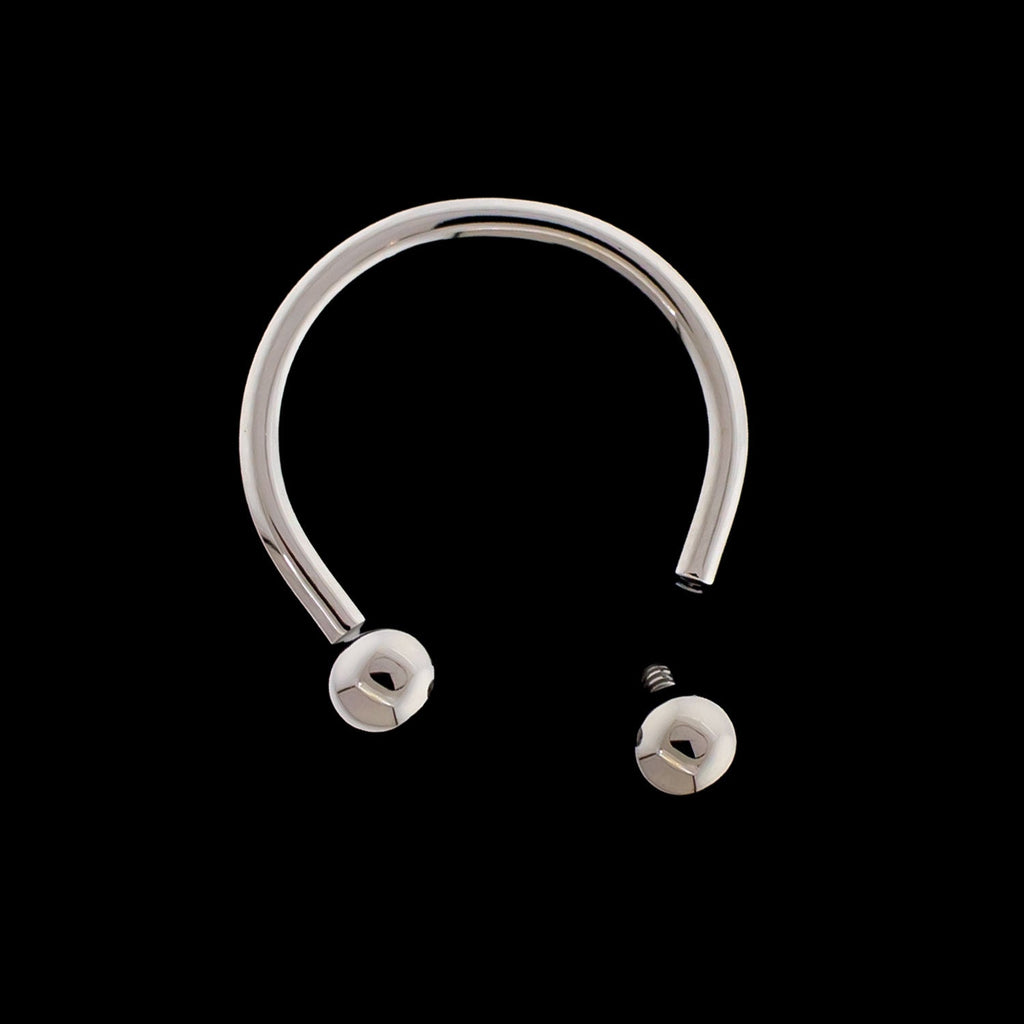 14G Titanium Horseshoe - Internally Threaded | Body Jewelry | Wiccan Center