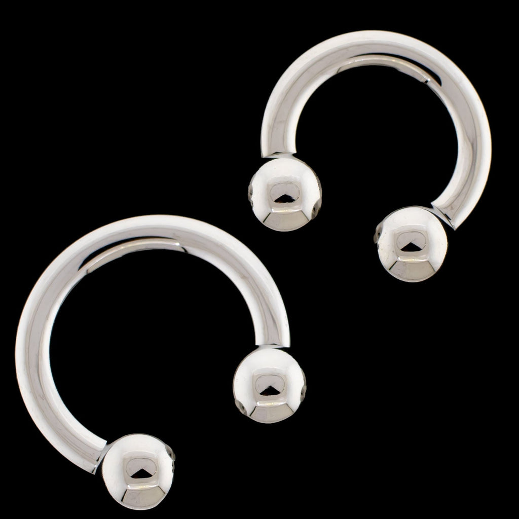 6G Titanium Horseshoe - Internally Threaded | Body Jewelry | Wiccan Center