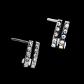 Double Nose Curve With Double Rows Of Crystals | Body Jewelry | Wiccan Center