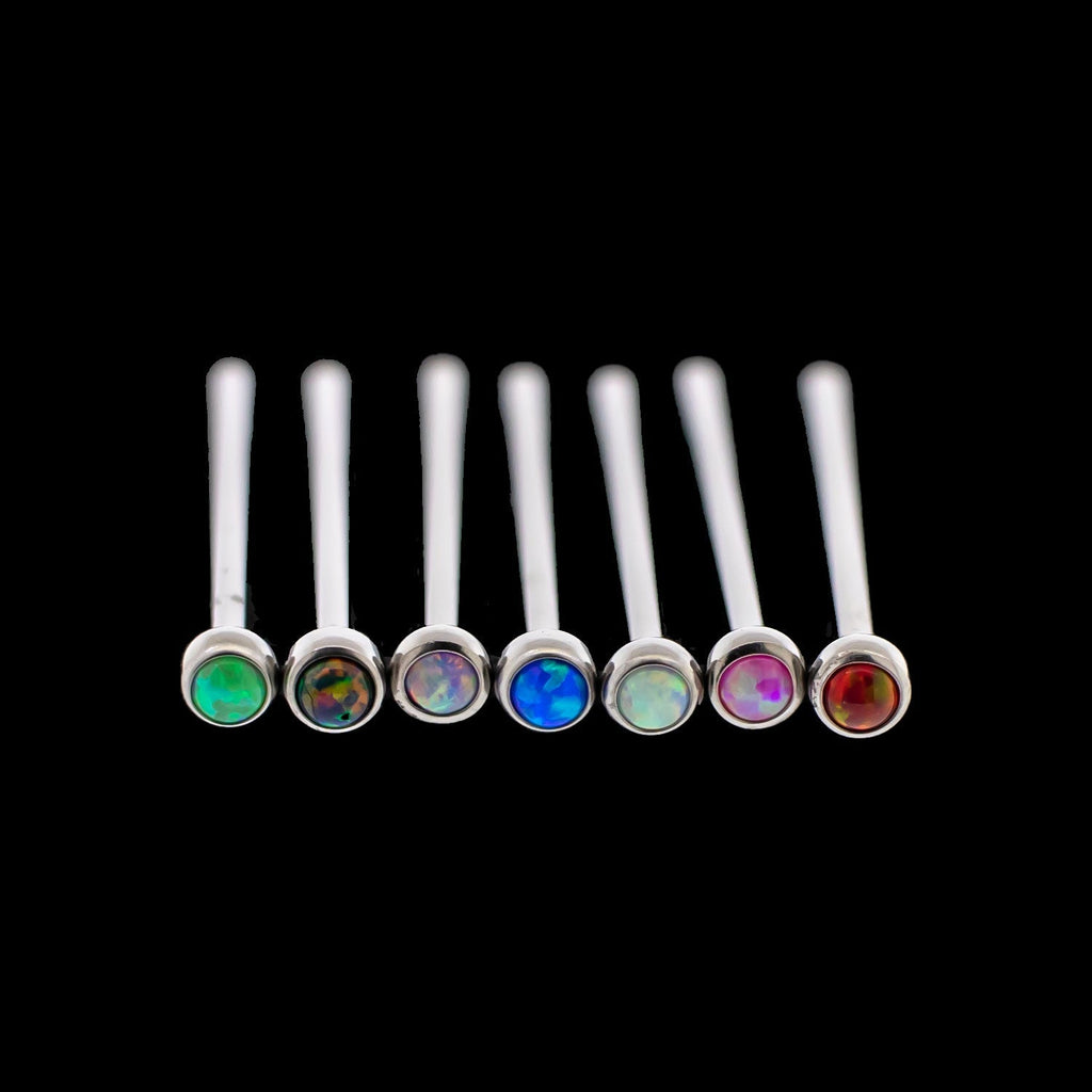 Livie - Titanium Opal Nose Pin | Body Jewelry | Wiccan Center